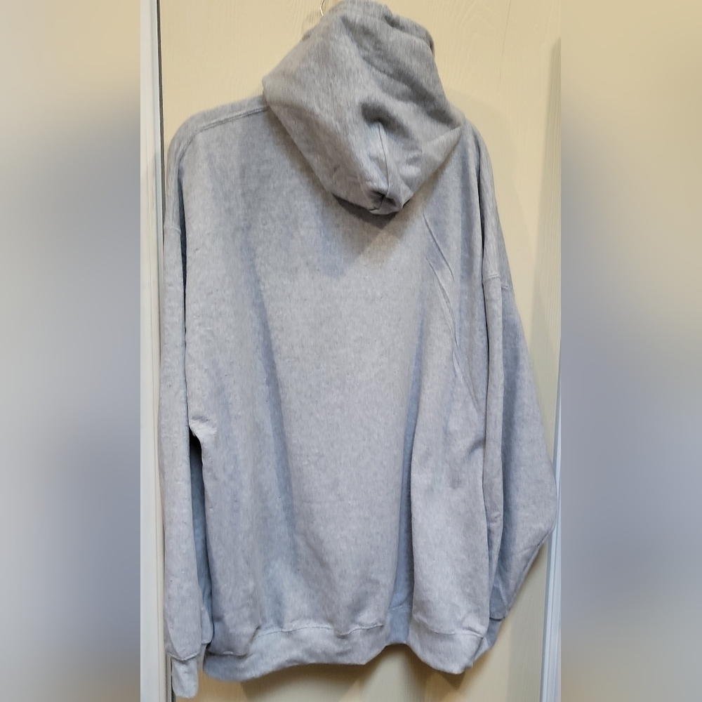 New Gray Hoodie with Bold Graphic Print - Picture 3 of 3